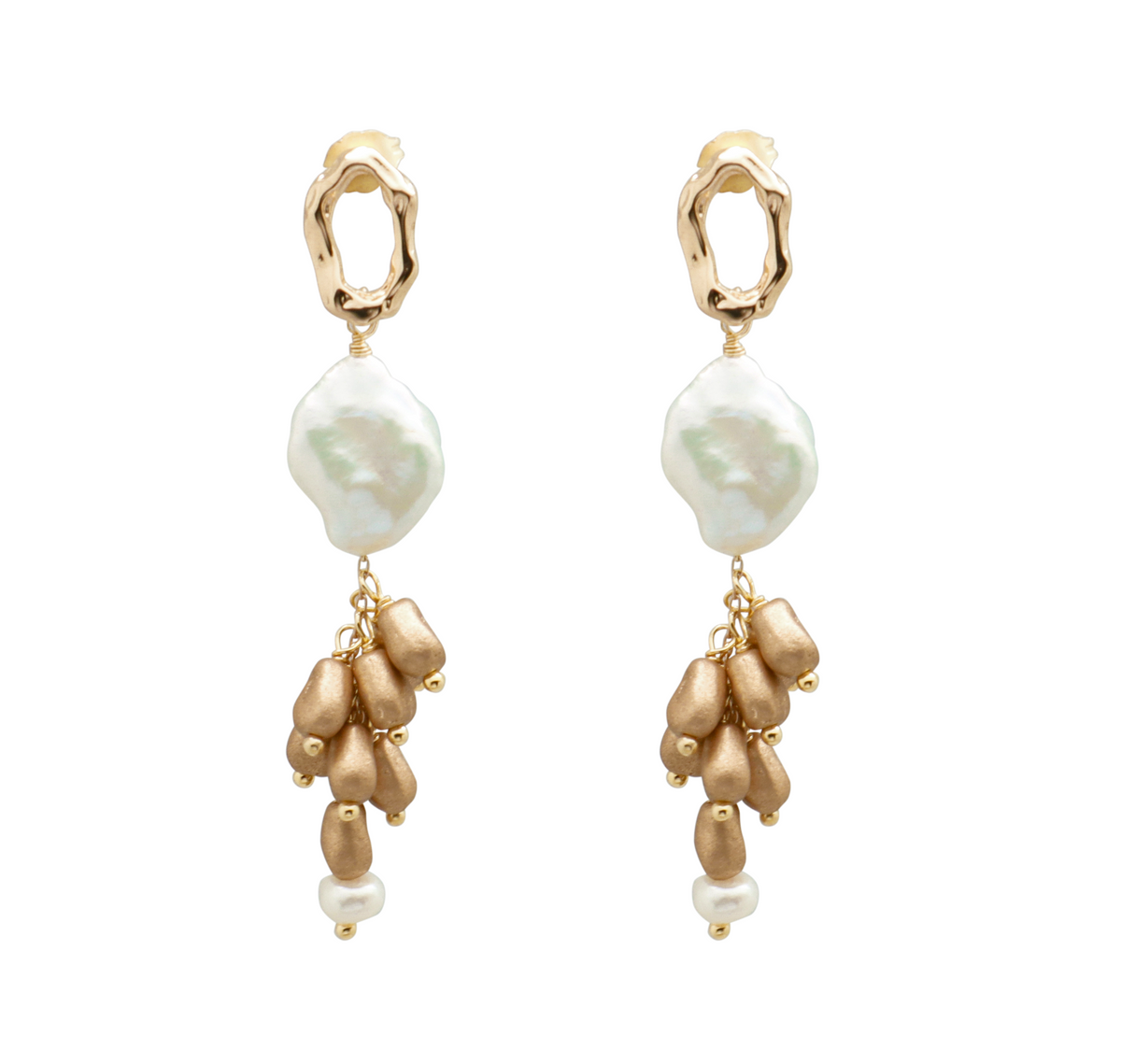 donna earrings gold