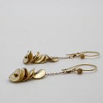 gold disc stacking earrings by vivien walsh