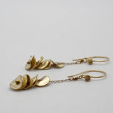 gold disc stacking earrings by vivien walsh