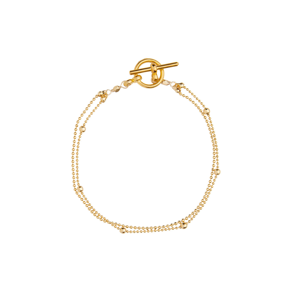 double ball chain bracelet