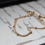 double ball chain bracelet