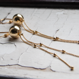 double chain earrings