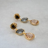 josie earrings peach