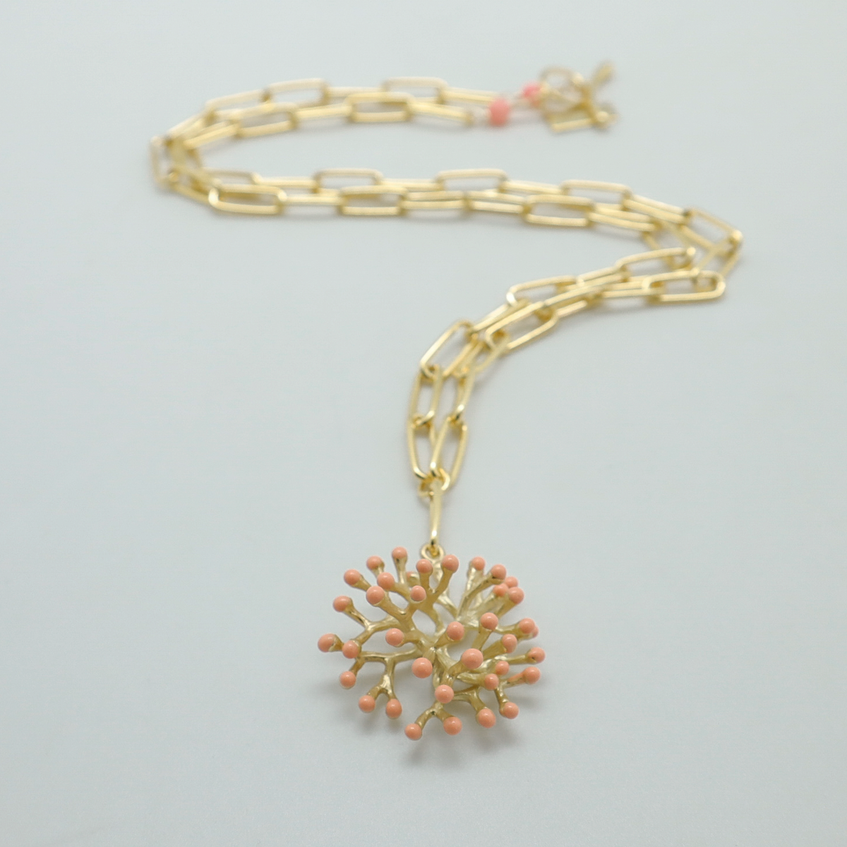 gaia necklace coral