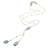 nugget Y necklace