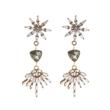 rhinestone statement earrings