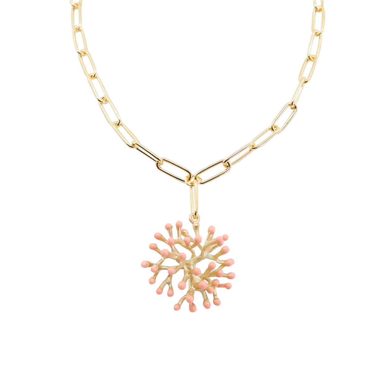 gaia necklace coral