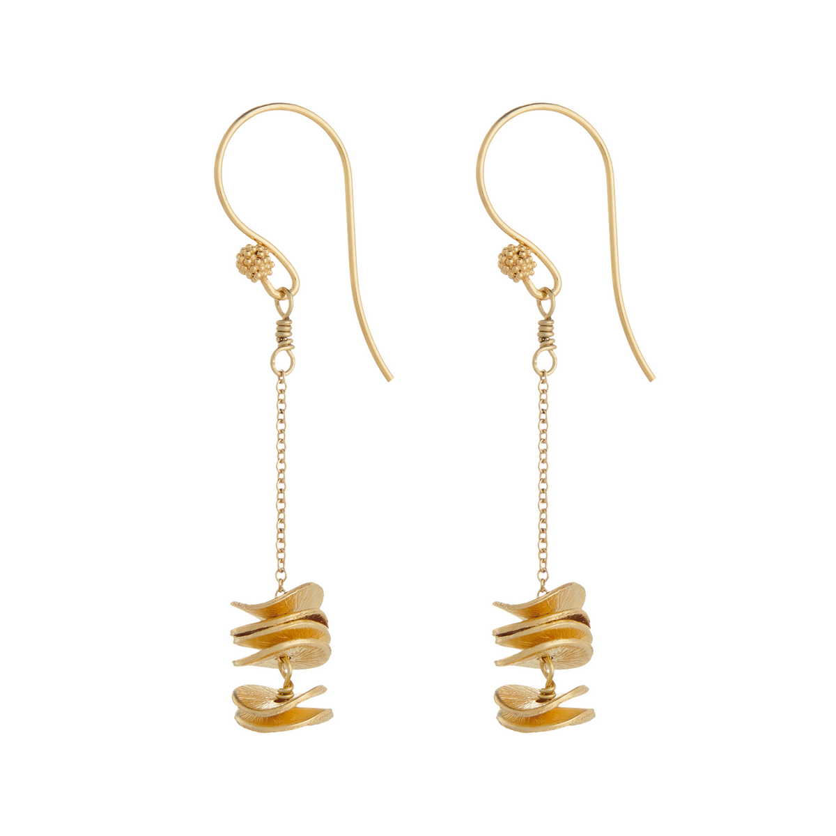 gold stacking earrings