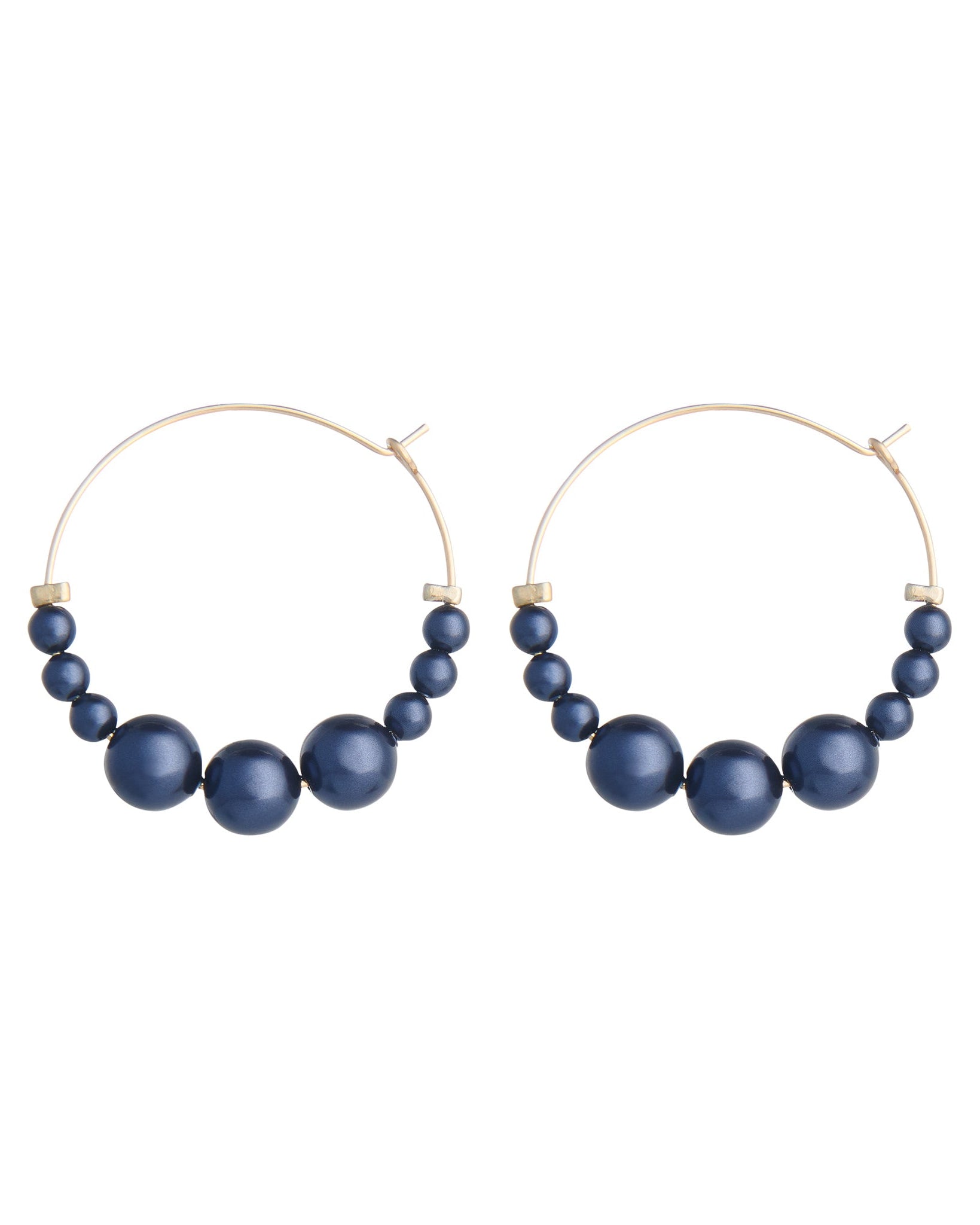 pearl beaded hoops