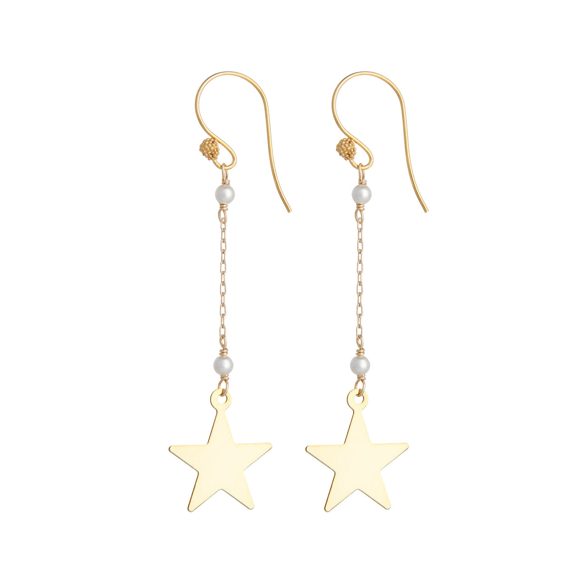 star chain earrings