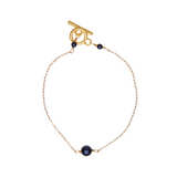 single pearl bracelet midnight