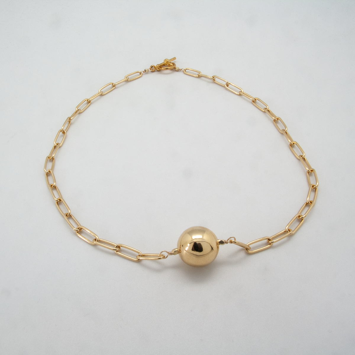 gold ball link chain
