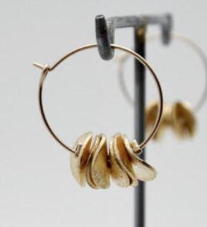 gold filled mini hoop earrings, vivien walsh