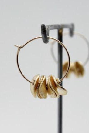 gold filled mini hoop earrings, vivien walsh