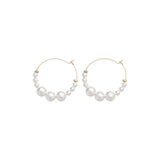 pearl beaded hoops