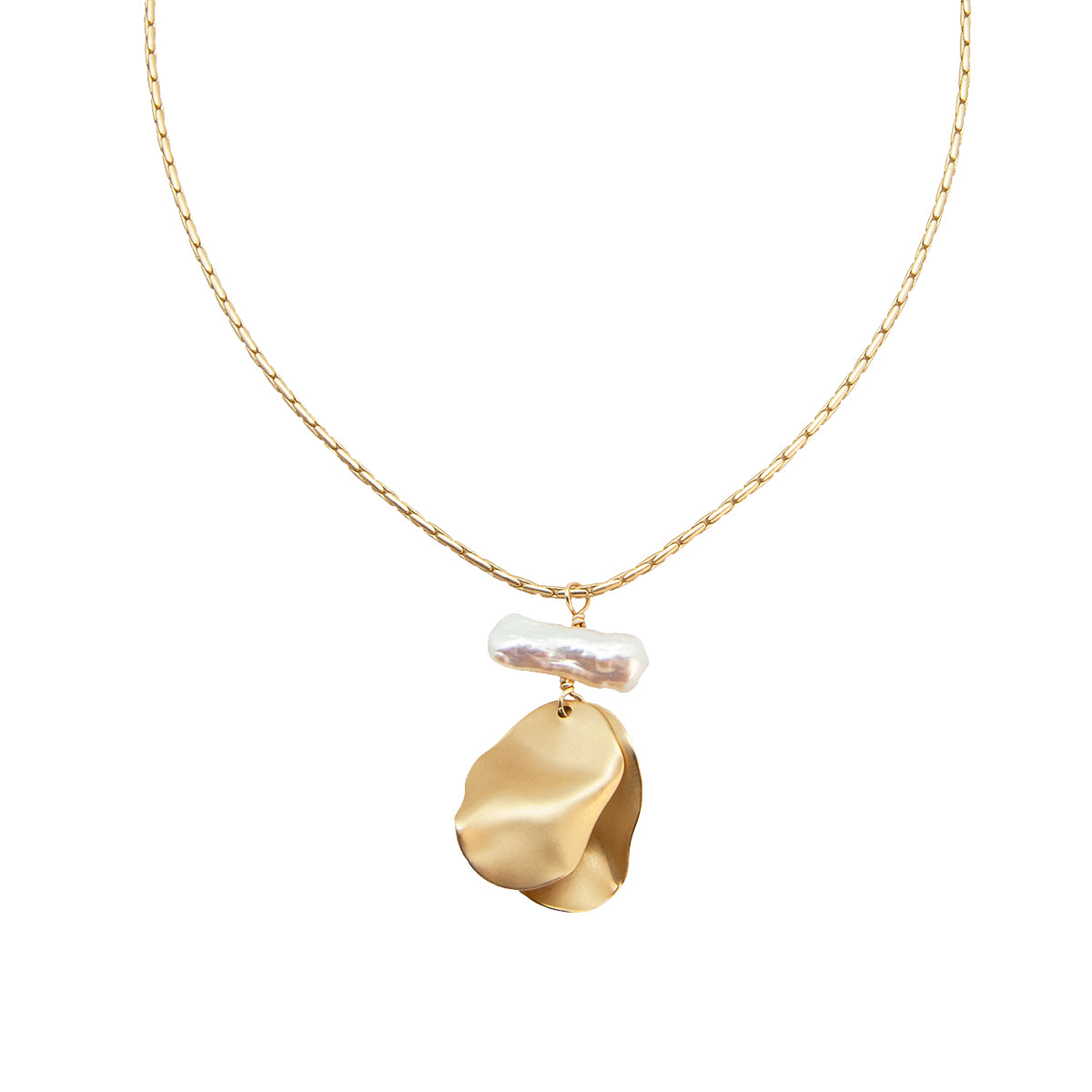 petal bar necklace