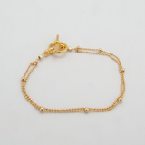 double ball chain bracelet