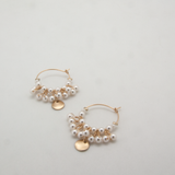 ripple mini hoops white